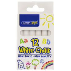 Marlin Kids White chalk 12's 